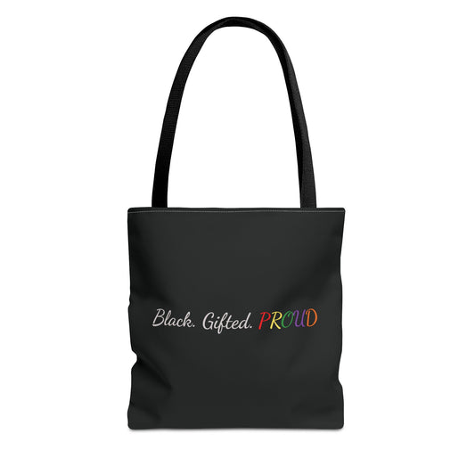 Black Gifted Proud Tote Bag